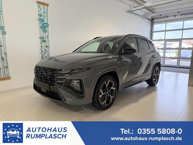 Hyundai TUCSON - N Line 1.6 T-GDI Hybrid 4WD AT 176kW / 239PS 2-Zonen-Klimaautomatik, Sitzheizung, Lenkradheizung, Navigationssystem, DAB, Android Auto, Apple CarPlay, R&uuml;ckfahrkamera, Head-up Display, Krell Sound System, 19 Zoll Leichtmetallfelgen, uvm.