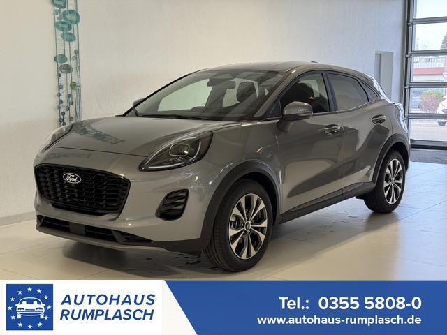 Ford Puma - Titanium 1.0 EcoBoost Hybrid 92 kW (125 PS) Lenkradheizung, Sitzheizung, DAB, Navigationssystem, Radio, Apple CarPlay, Android Auto, Einparkhilfe hinten, R&uuml;ckfahrkamera, Verkehrsschild-Erkennungssystem, 17"-LM-Felgen, uvm.