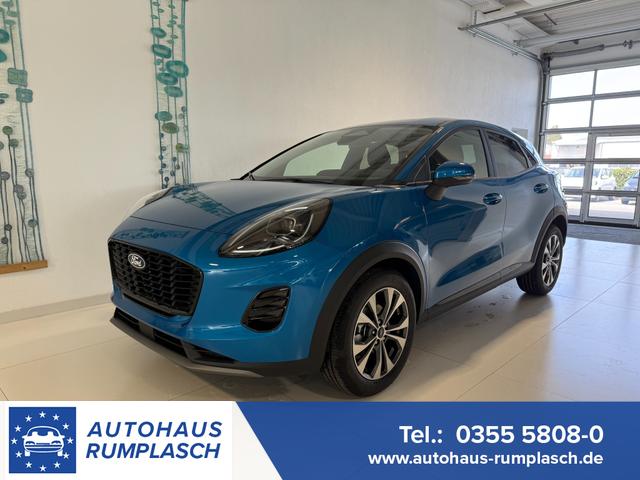 Ford Puma - Titanium 1.0 EcoBoost Hybrid 92 kW (125 PS) Lenkradheizung, Sitzheizung, DAB, Navigationssystem, Radio, Apple CarPlay, Android Auto, Einparkhilfe hinten, R&uuml;ckfahrkamera, Verkehrsschild-Erkennungssystem, 17"-LM-Felgen, uvm.