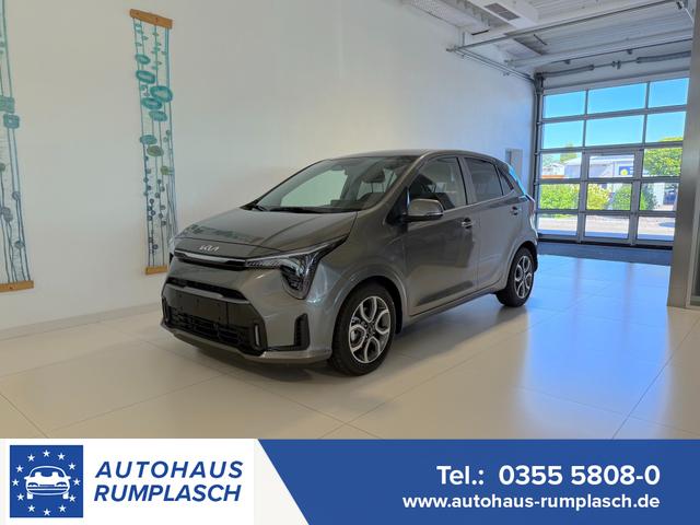 Kia Picanto - Gold 1,0 GDI AMT5 Automatik 50 kW (68 PS) Klimaanlage, Sitzheizung, Lenkradheizung, Navigationssystem, Radio, DAB, Android Auto, Apple CarPlay, Freisprecheinrichtung, Bluetooth, R&uuml;ckfahrkamera, 15 Zoll Leichtmetallfelgen, uvm.