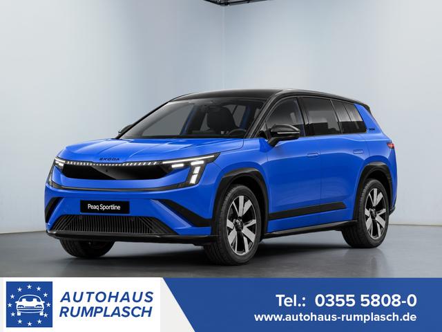 Skoda Peaq - Sportline 60 204PS/150kW 63 kWh 449km WLTP +20"Okapi +DCC +MatrixLED +360&deg;AreaView +ACC +TravelAssist3.0 +SideAssist +KESSYAdvanced +Elektr.Sitze+Memory +Sportsitze +Sitzhzg.v+h +Lenkradhzg +W&auml;rmepumpe +Elektr.Heckklappe +13,6"Touch +Navi