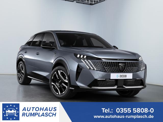 Peugeot e-3008 - GT 210PS/157 kW 73kWh 2026 *519km WLTP* +AHK+21" i-Cockpit+19" ALU+3D-Navi+W&auml;rmepumpe+Adaptiver Tempomat+Apple CarPlay+SHZ+Lenkradheizung+FULL-LED Pixel+180&deg; Kamera+Keyless+Elektr. Heckklappe+Get&ouml;nte Scheiben