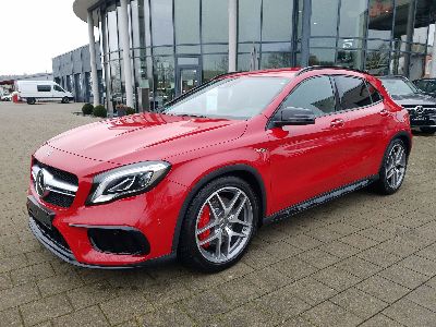 360° Außenansicht Mercedes-Benz GLA      45 AMG, 4Matic, Navi, Night-Paket, Kamera, Memory, Distronic Plus, 1. Hand / 8 fach bereift  