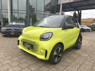360° Außenansicht Smart fortwo cabrio      EQ cabrio, passion, Exclusive-Paket, 22 KW Bordlader, Ladekabel-Paket,  
