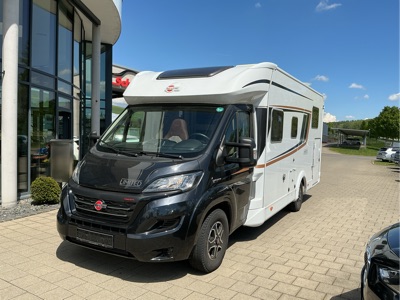360° Außenansicht Bürstner Limited      BÜR IT726G Hubbett, Solaranlage, Winterpaket Delfin, Telesat, Fahradträger  