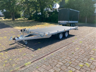 360° Außenansicht Anhänger Multifunktionsanhänger      Saris TP 406 204 2700 2 mit Seilwinde, 100km/h - 406x204 2.700kg  