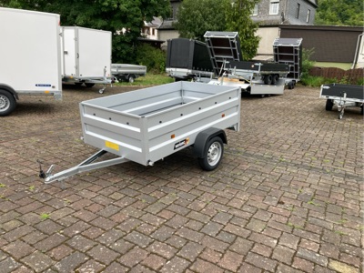 360° Außenansicht Anhänger Tieflader      Variant 220 XL - 214x124x60 cm 750kg  