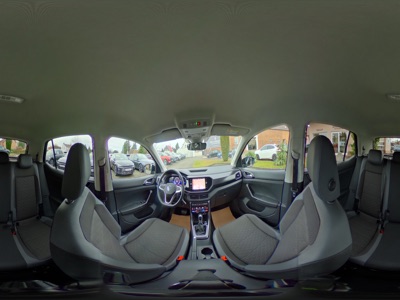 360° Innenansicht Volkswagen T-Cross      1.0 TSI, Style OPF Navi ACC SideAssist PDC Kamera Sitzh. Allwetter  