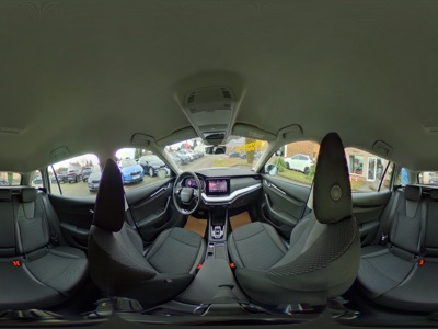 360° Innenansicht Skoda Octavia      1.5 eTSI mHEV DSG7 SelectionPlus ACC el.Heckk. AZV Kamera 3ZonenAC 17ZollRotare TopAusst.  