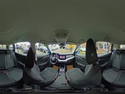 360° Innenansicht Skoda Octavia      1.5 eTSI mHEV DSG7 SelectionPlus ACC el.Heckk. AZV Kamera 3ZonenAC 17ZollRotare TopAusst.  