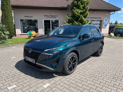 360° Außenansicht Nissan Qashqai      TEKNA 1.3 DIG-T MHEV 116kw Xtronic Voll-Leder Pano Sitzh. Lenkr.hzb. Navi HeadUp 360°Kamera 19Zoll  