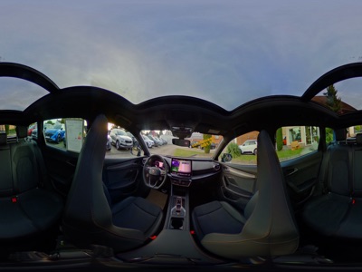 360° Innenansicht CUPRA Leon Sportstourer      VZ 2.0TSI 333PS 4Drive DSG Pano AZV Matrix IntelligentDrive Navi Sennheiser Garantie5Jahre 19ZollKupfer  