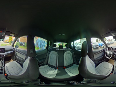 360° Innenansicht Seat Arona      FR+ 1.0TSI 85kw DSG AZV 18Zoll FullLED SafeDrivingXL SideAssist ACC Sitzh. Ablagepaket 5JahreGarantie Neues Modell  
