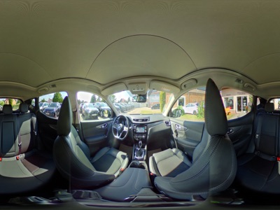360° Innenansicht Nissan Qashqai      1.2 DIG-T, Tekna 4x2 CVT X-tronic 360C Kamera Sitzh. Navi 19Zoll Garantie  