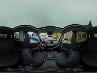 360° Innenansicht Nissan Qashqai      TEKNA+ Premium Plus 1.3 DIG-T MHEV 116kw Xtronic MY26 20-Zoll Sitzh. Lenkradh. Vollausstattung  