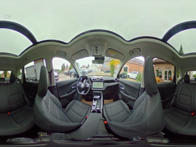 360° Innenansicht MG ZS      Luxury 1.5 Hybrid+ Auto. MY26 Pano Leder 18Zoll Kamera 360C Sitzh. Lenkr.hzb. Navi SideAssist LED  