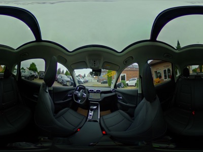 360° Innenansicht MG ZS      Luxury 1.5 Hybrid+ Auto. MY26 Pano Leder 18Zoll Kamera 360C Sitzh. Lenkr.hzb. Navi SideAssist LED  
