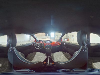 360° Innenansicht Fiat 500      Lounge 1.0 GSE Hybrid 70 PS -AndroidAuto-DAB-Tempomat-Klima-PDC-Alu-Sofort  