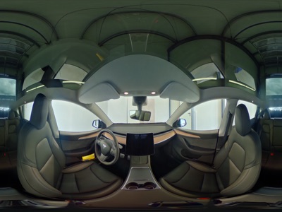 360° Innenansicht Tesla Model Y      Performance Dualmotor-Allrad 393kW / 534PS  