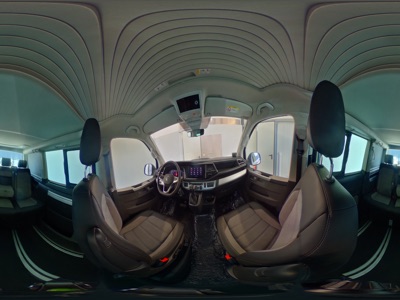 360° Innenansicht Volkswagen California 6.1      Beach Camper 204PS DSG ACC+DCC+AHK+Alu18+Stdhz+Markise+Kamera+NaviPro  