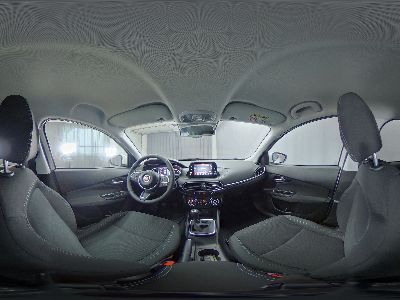 360° Innenansicht Fiat Tipo 5-Türer      CITY LIFE 1.0 T3 74kW Navigationssystem, Sicherheits-Plus-Paket, Convenience-Paket, Style-Paket , AppleCarPlay & Android Auto, Nebelscheinwerfer, 17 Zoll Leichtmetallfelgen, uvm.  