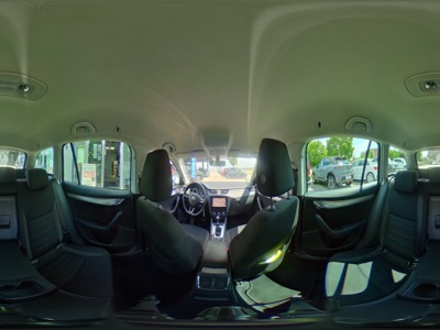 360° Innenansicht Skoda Octavia Combi      Ambition 2,0 TDI 110 kW 6-GANG DSG AUTOMATIK + KLIMAAUTOMATIK+NAVIGATION COLUMBUS+FRONTSCHEIBE HEIZBAR +PDC VORNE+HINTEN RÜCKFAHRKAMERA+SITZHEIZUNG  