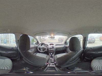 360° Innenansicht Peugeot 206      HDi 90 SW Grand Filou Cool-Klimaanlage-ZV-elektr.Fensterheber-CD-TÜV: 07/25  