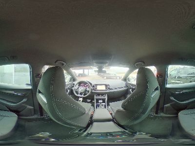 360° Innenansicht Skoda Karoq      1.5 TSI SPORTLINE 7-GANG DSG AUTOMATIK! FRONTSCHEIBEN+SITZHEIZUNG VORNE+HINTEN-AHK SCHWENKBAR-NAVIGATION-ELEKTR+HINTEN-KAMERA-MATRIX LED-KESSY-TEMPOMAT+ACC  
