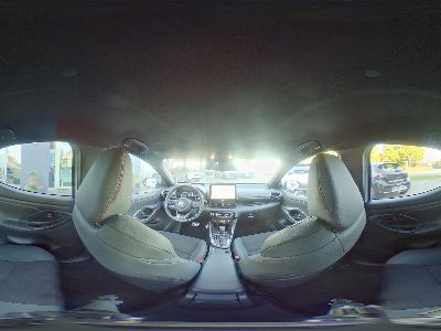 360° Innenansicht Toyota Yaris      1.5 Dual-VVT-iE Hybrid GR Sport 131 PS AUTOMATIK+NAVI+KAMERA+PDC VORNE-HINTEN+HEAD-UP+ACC+ALU 18