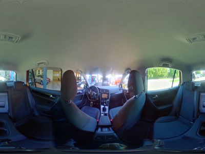 360° Innenansicht Volkswagen Golf      VII 1.0 TSI BMT Sound 5-türig + KLIMAAUTOMATIK 2-ZONEN TEMPOMAT ACC NAVIGATION LED / KURVENLICHT WINTERPAKET ALU GLANZGEDREHT MULTILENKRAD  