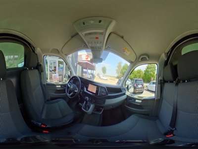 360° Innenansicht Volkswagen Transporter 6.1 Kastenwagen      T6.1 2.0 TDI 4MOTION Kasten EDITION L1H1 7-GANG DSG AUTOMATIK! ANHÄNGERKUPPLUNG + NAVIGATION LICHT & SICHT KAMERA 8x18 BLACK LED LKW ZULASSUNG !  